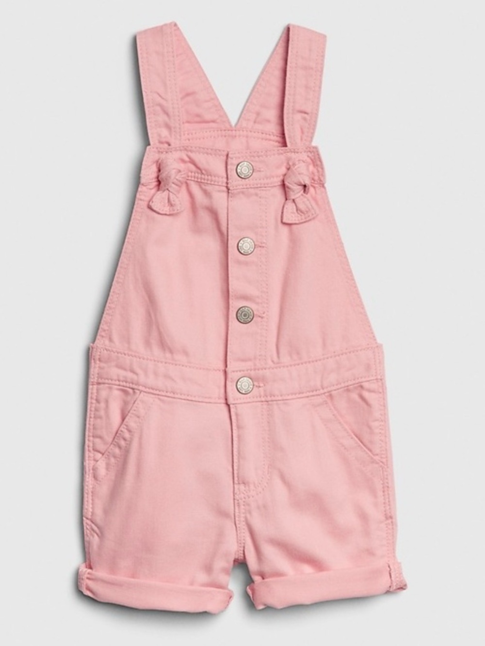 GAP Pink Cotton Short Overalls for Girls